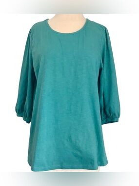 NorthStyle Turquoise 3/4 Sleeve Knit Top